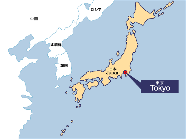 夏季第18回東京大会開催地地図（拡大）