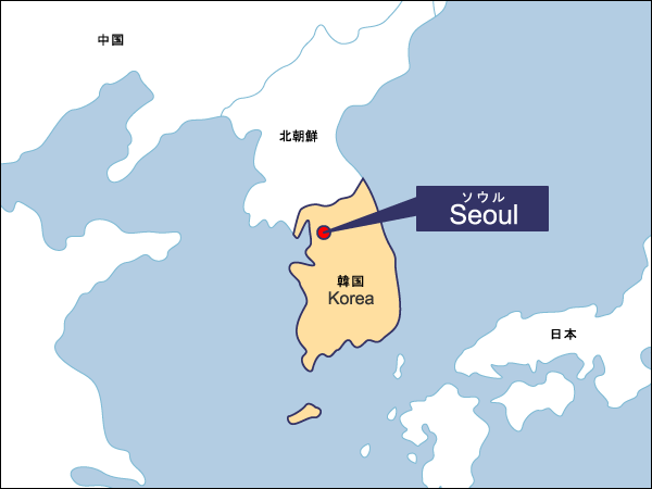 夏季第24回ソウル大会開催地地図（拡大）